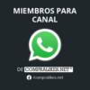 Comprar miembros para canal de Whatsapp
