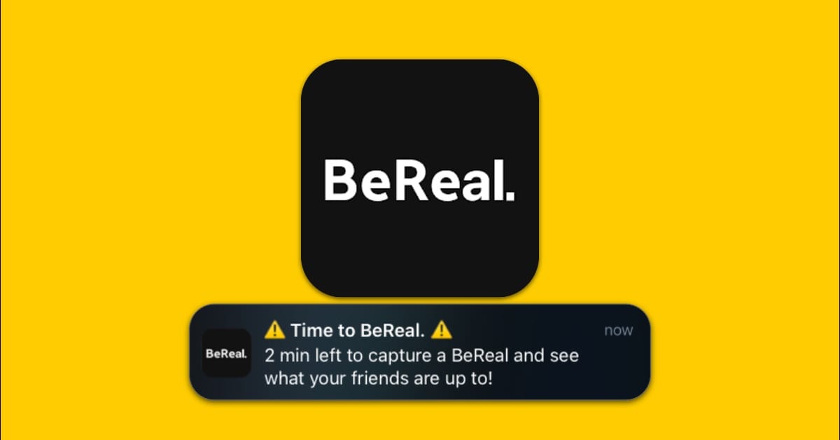 bereal notificacion